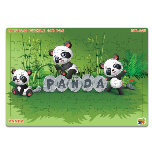 Bảng xếp hình 100 mảnh Random - Panda