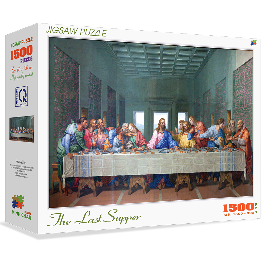 Bộ tranh xếp hình cao cấp 1500 mảnh ghép (60x100cm) – The Last Supper