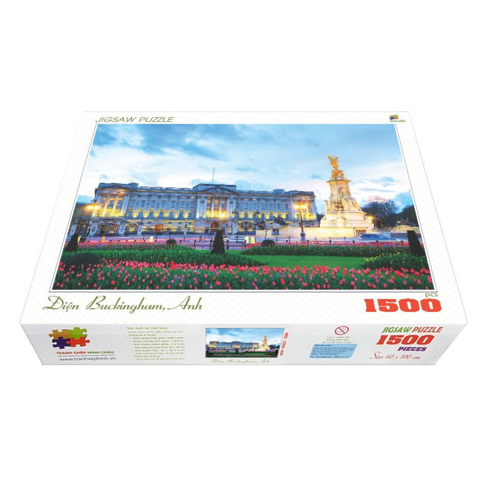 Bộ tranh xếp hình cao cấp 1500 mảnh – Điện Buckingham, Anh (60x100cm)