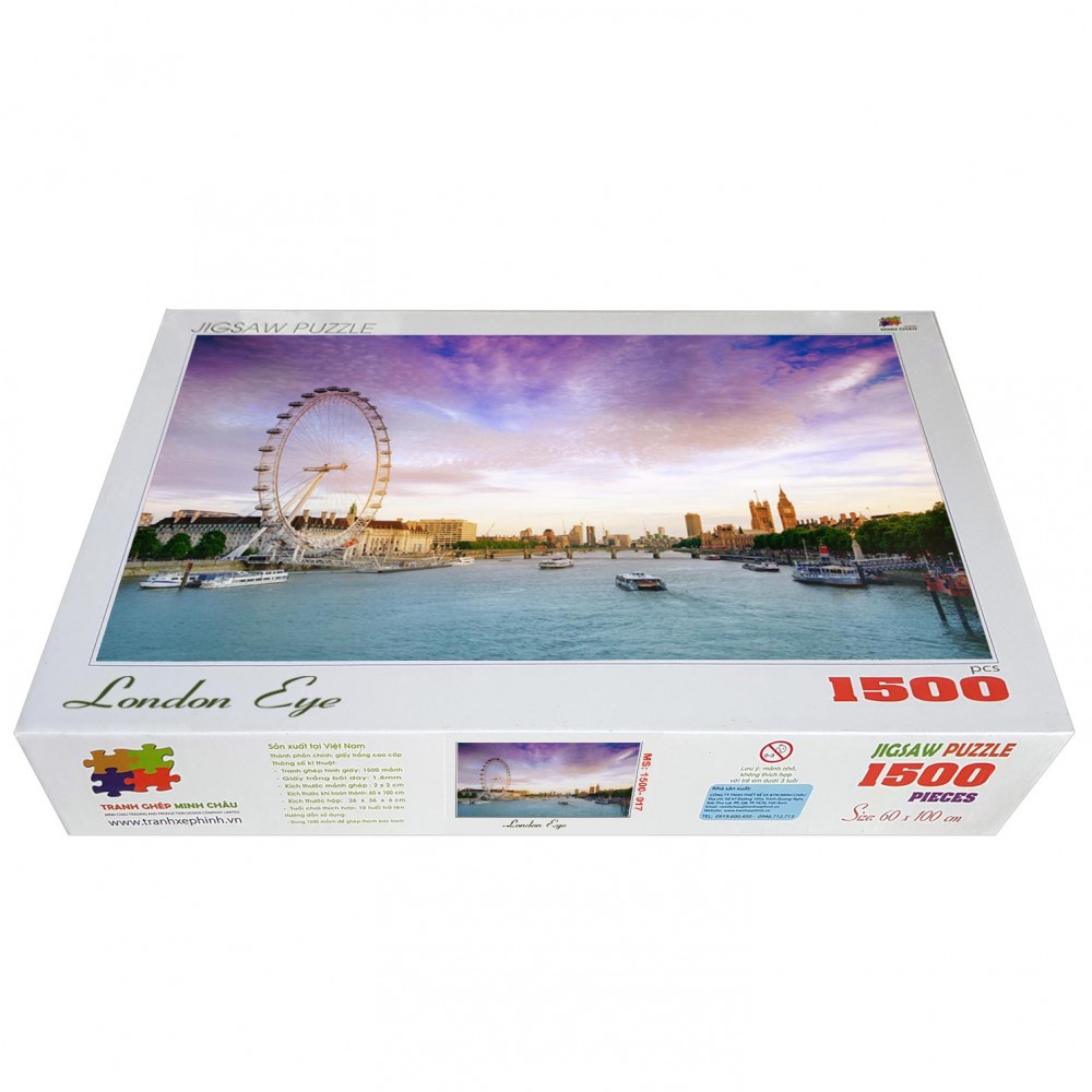 Bộ tranh xếp hình cao cấp 1500 mảnh – London Eye (60x100cm)