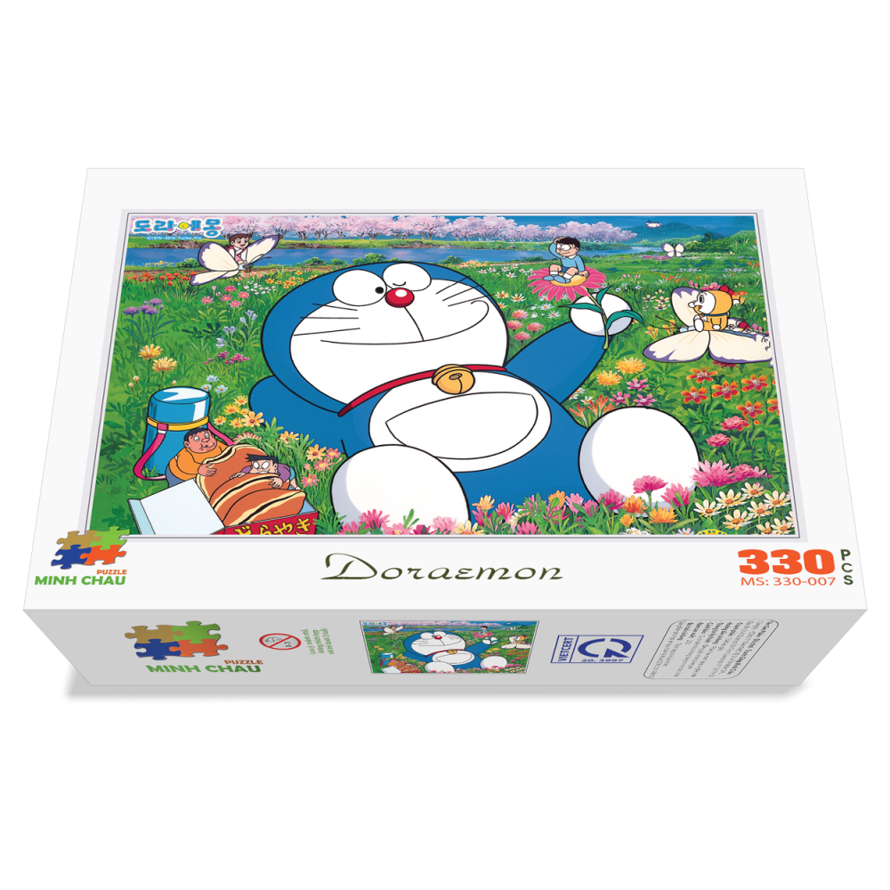 Bộ Tranh Xếp Hình Minh Châu 330 Mảnh – Doraemon (Kích Thước 30x44cm)