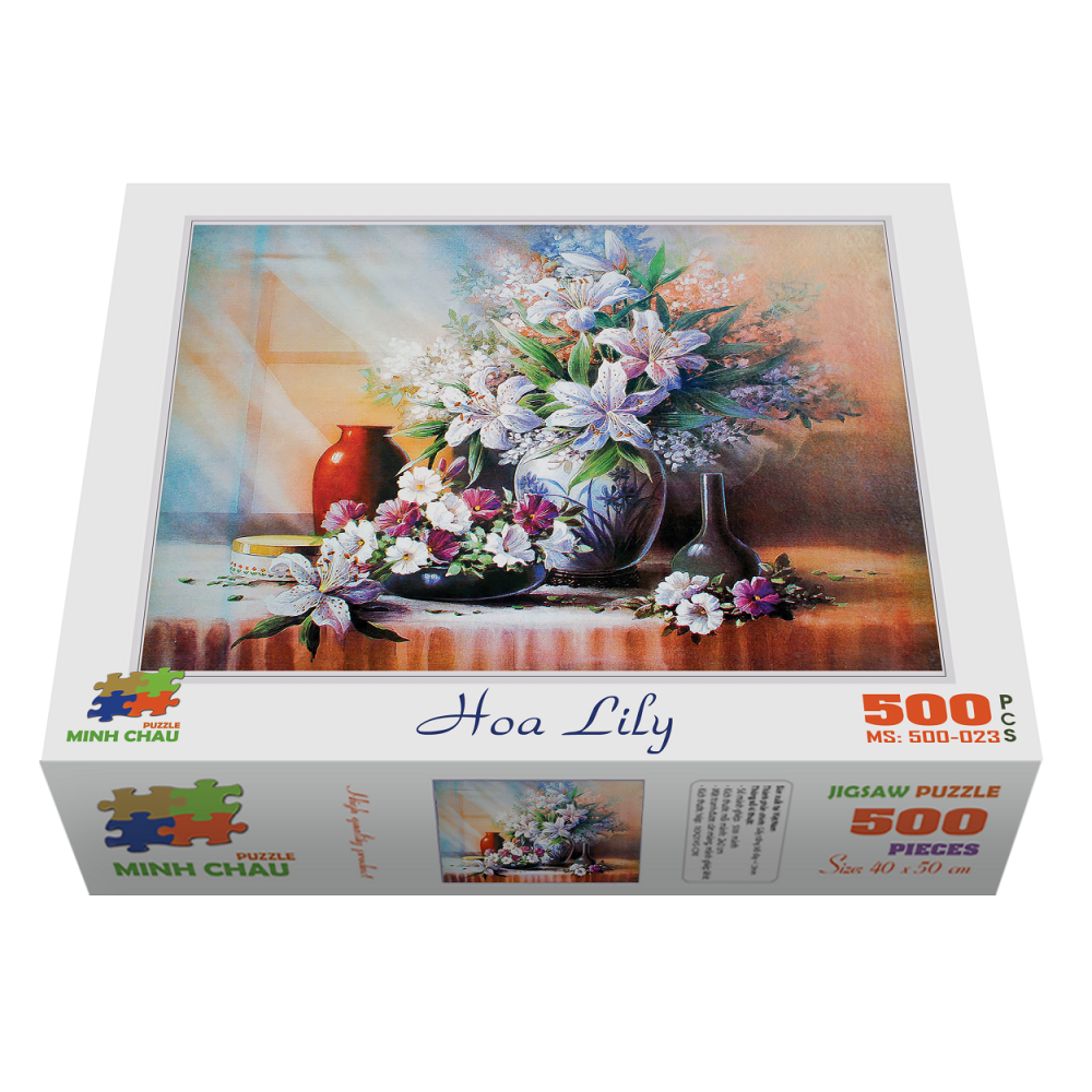 Bộ tranh xếp hình cao cấp 500 mảnh ghép – Hoa Lily