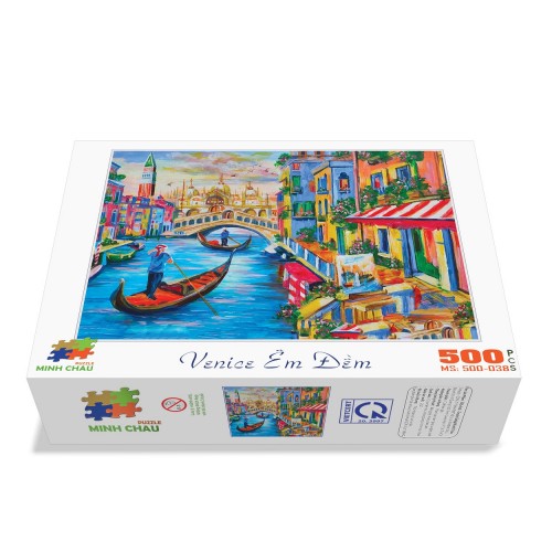 Bộ Tranh Xếp Hình Minh Châu 500 Mảnh Ghép – Venice Êm Đềm (40x50cm)