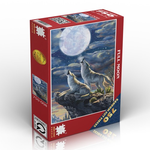 Tranh Xếp Hình Random Cut 750 Mảnh Minh Châu – Full Moon (40x60cm)