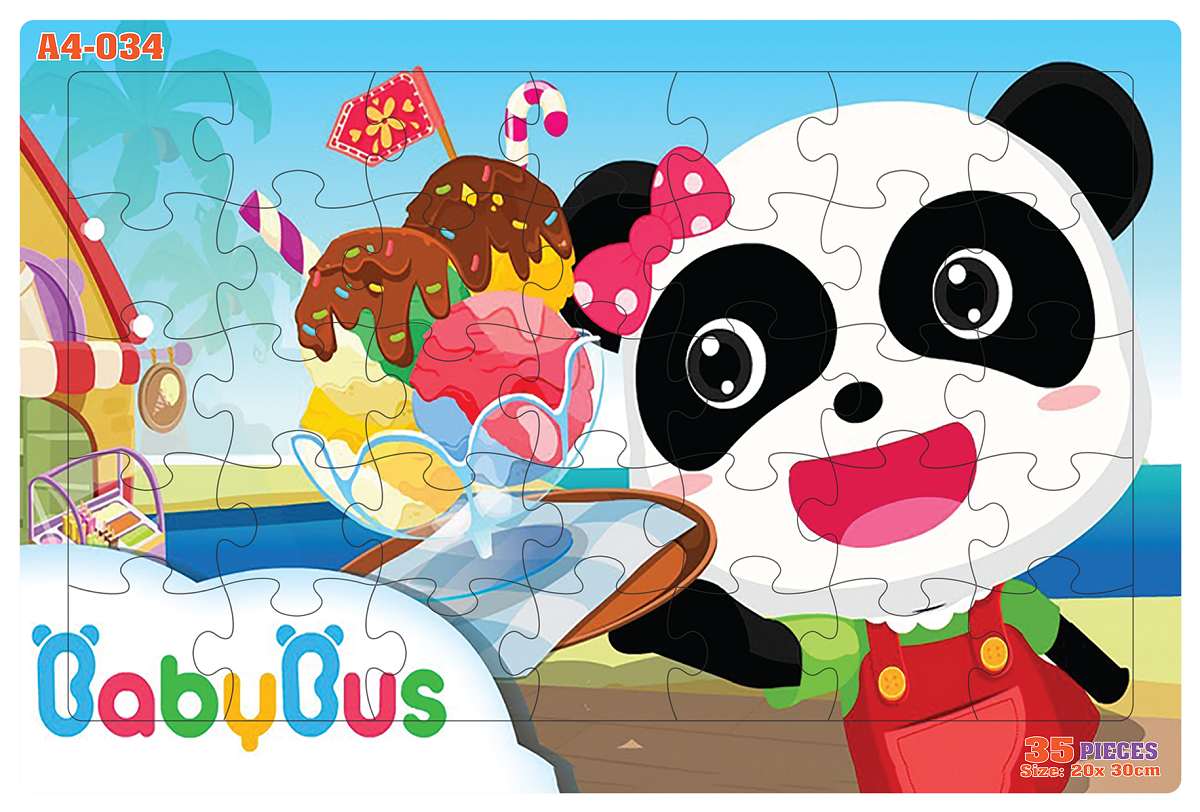 Đồ chơi xếp hình 35 mảnh Babybus & Icream (20x30cm)