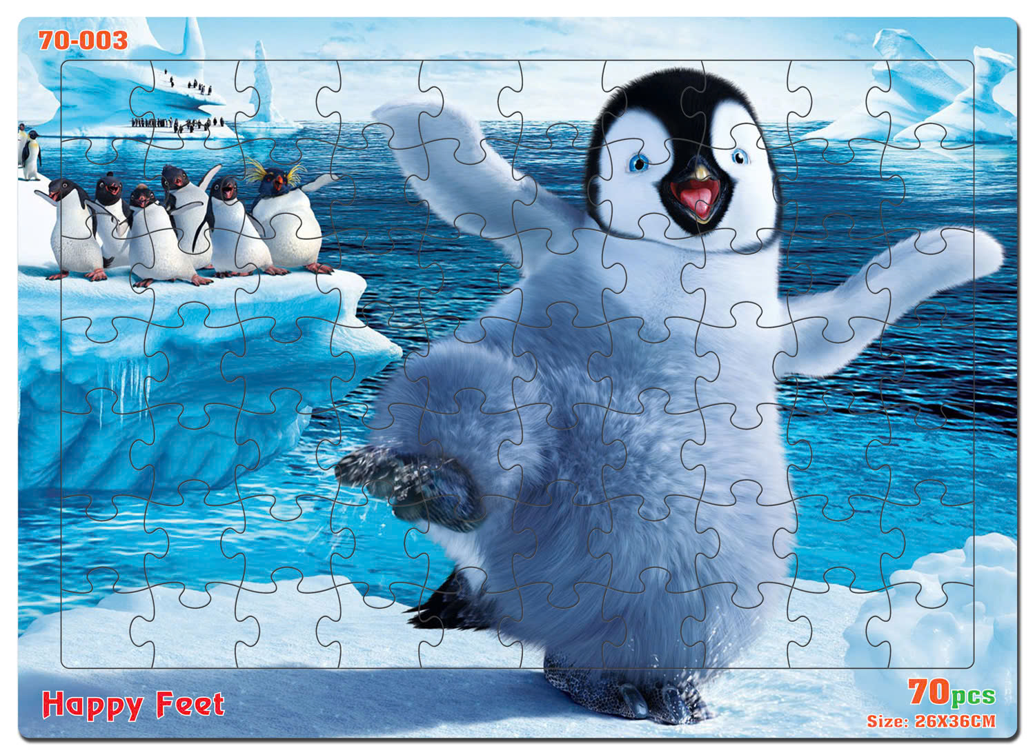 Đồ chơi xếp hình 70 mảnh Happy feet