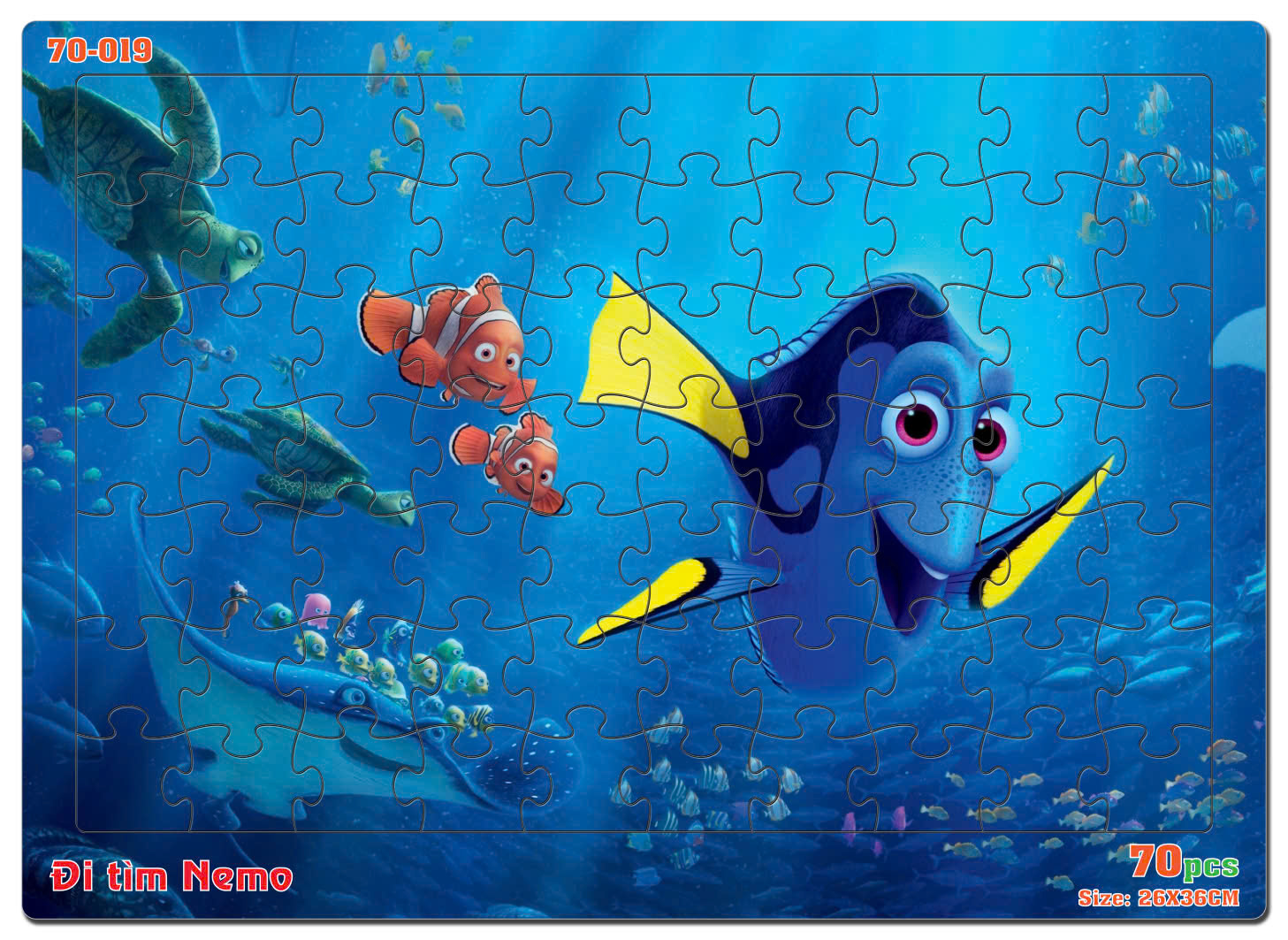 Đồ chơi xếp hình 70 mảnh Đi tìm Nemo