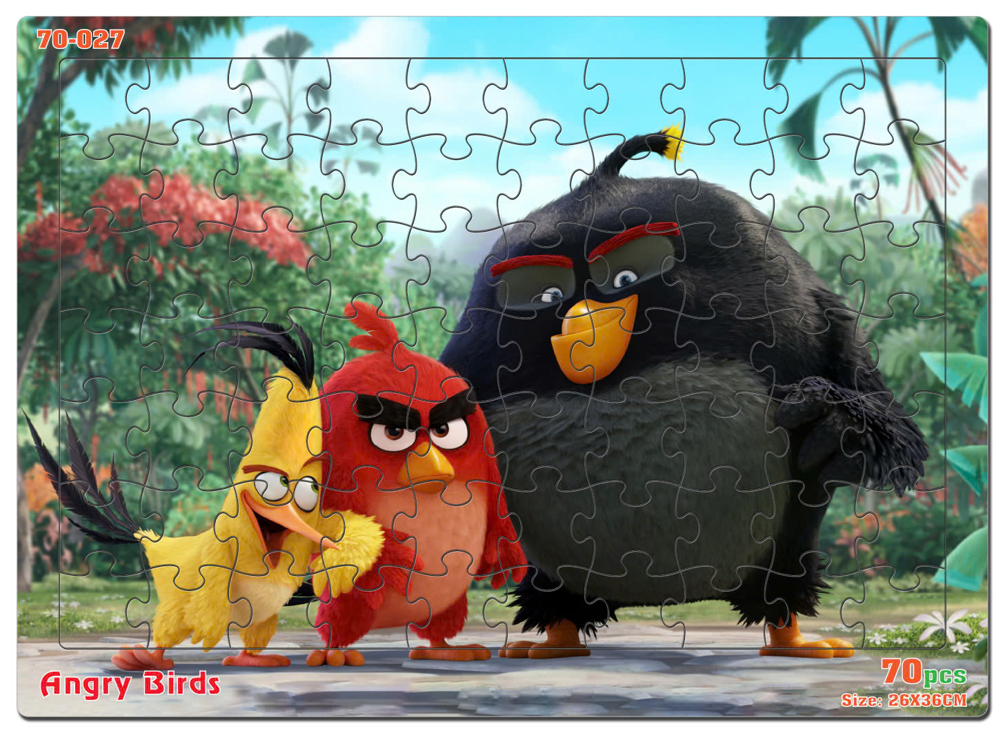 Đồ chơi xếp hình 70 mảnh Angry Birds