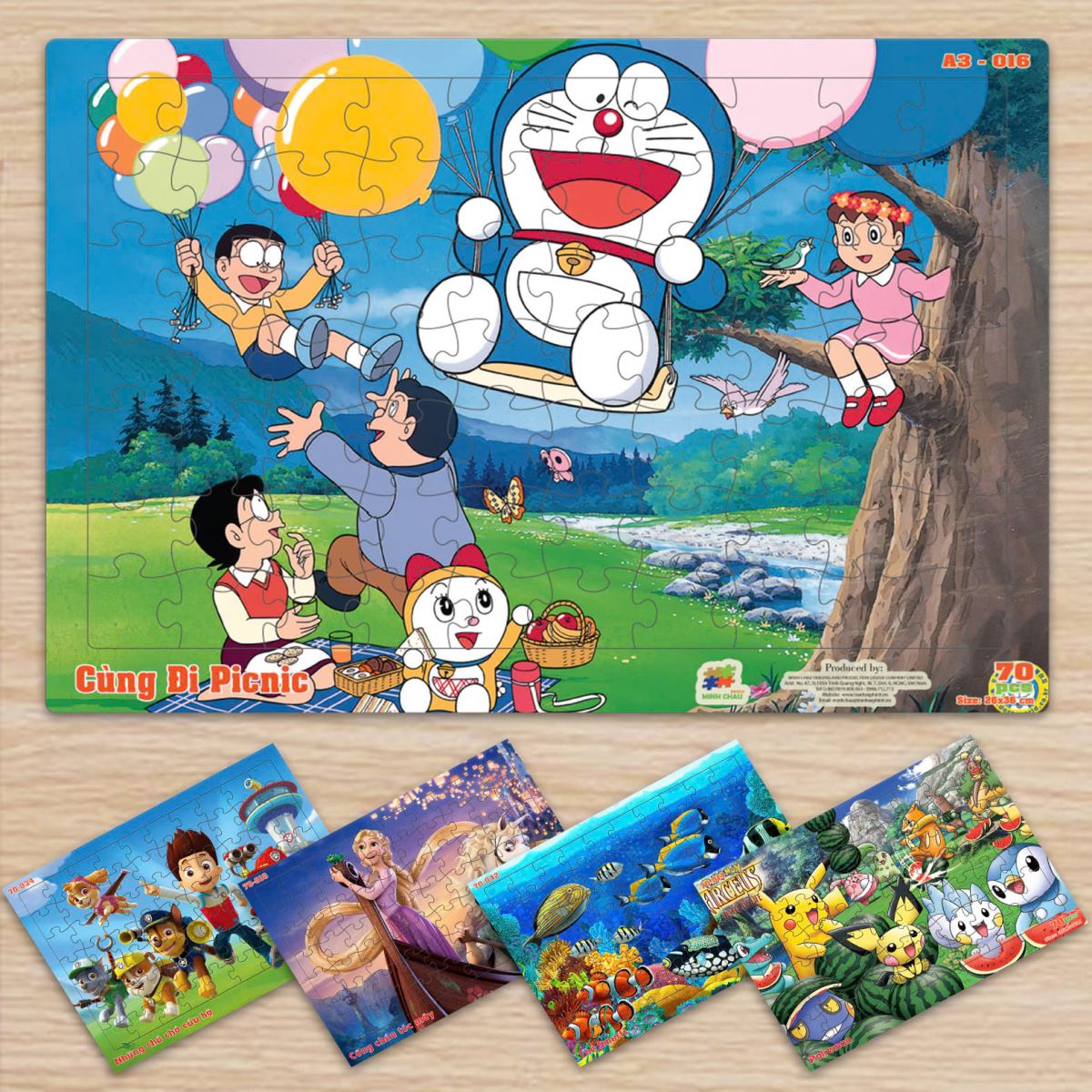 Trang xếp hình A3 70 mảnh (26 x 36cm)