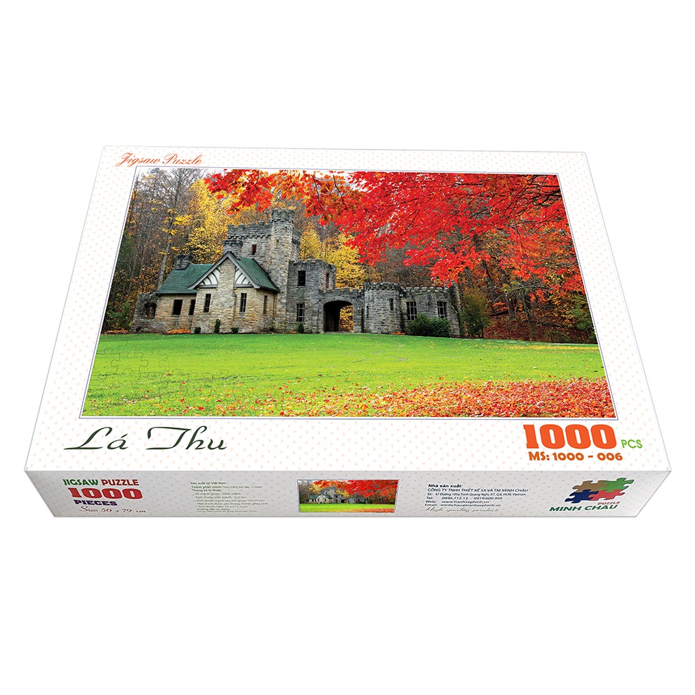 Bộ tranh xếp hình cao cấp 1000 mảnh ghép – Lá thu