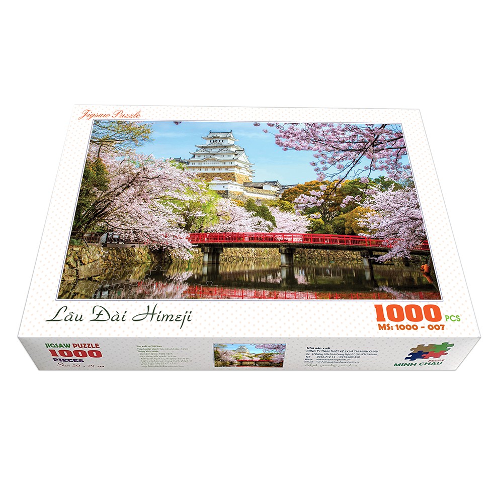Bộ tranh xếp hình cao cấp 1000 mảnh ghép – Lâu đài Himeji