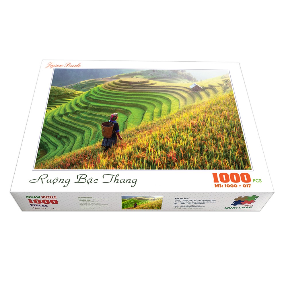Bộ tranh xếp hình cao cấp 1000 mảnh ghép – Ruộng bậc thang